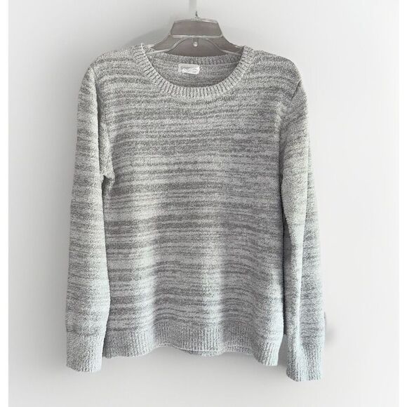 Softies Marshmallow Sweatshirt Medium Gray Fuzzy Soft Lounge Top Pullover Cozy - Picture 1 of 13